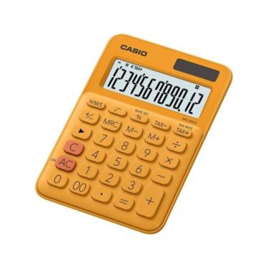 Imagem de Calculadora De Mesa Casio Ms20uc 12 Dígitos Laranja