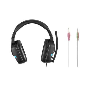 Imagem de Headset Gamer Multilaser Warrior Askari Ps4 Azul Ph292 com Conexão P2 e Microfone Retrá...