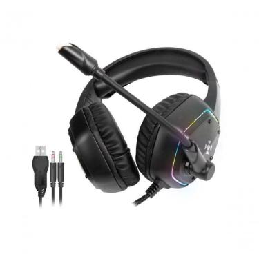 Imagem de Headset Gamer Blackfire com Conexão P2 e USB, Cancelamento de Ruído, Iluminação RGB e M...