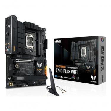 Imagem de Placa-mãe TUF GAMING B760M-PLUS WIFI D4 com Socket LGA 1700 para Intel Core 12a e 13a Geração e Suporte DDR4 Até 128 GB