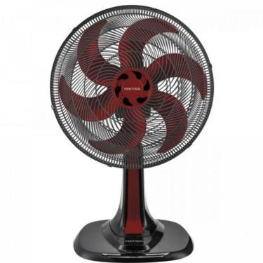 Imagem de Ventilador de Mesa 52W 30CM 6 Pás 3 Velocidades Vermelho Turbo 6 com Oscilação Automática 220V