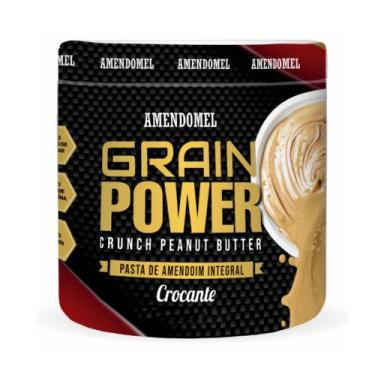 Imagem de Grain Power Pasta de Amendoim Integral 1010g - Amendomel, Crocante