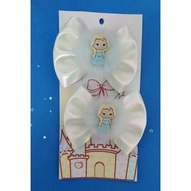 Imagem de Kit Acessórios 2 Laços Princesa Frozen Menina  - Fêcabelaços , gelo, 8
