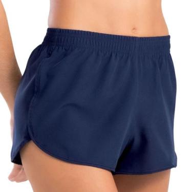 Imagem de Shorts Feminino Praia Piscina Liso Curto Secagem Rápida She 38401, Mar