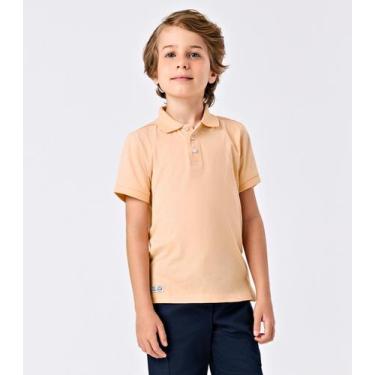 Imagem de Polo Infantil Masculina Trick Nick Bege, 12, Bege