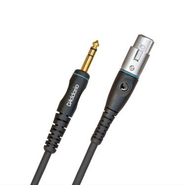 Imagem de Cabo para Microfone PW-GM-25 P10-XLR Fêmea 7,62m Blindagem Dupla Preto D'Addario