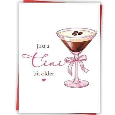 Imagem de Cartão de Aniversário Amorista Divertido Espresso Martini 20,5 x 13,5 