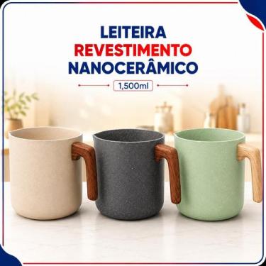 Imagem de Leiteira Revestimento Nanocerâmico 1,500ml Lehaví, Verde