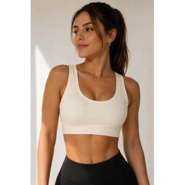 Imagem de Top Poliamida Fitness Academia Feminino Bojo Removível Af-29 - Afterbo