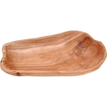 Imagem de Centro de Mesa Wood Home&Co 5x18x29cm Madeira Natural Enfeite Decorati