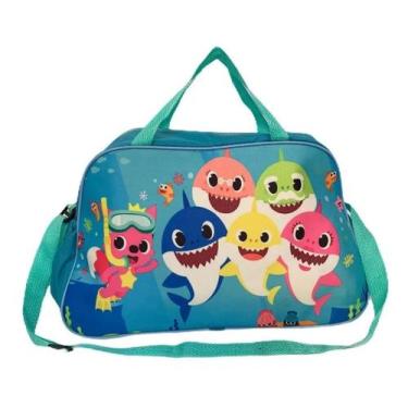 Imagem de Bolsa Infantil Ou Sacola Viagem Criança Baby Shark Tam G F5 - Próprio