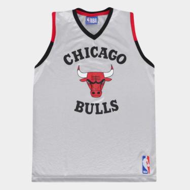 Imagem de Regata NBA Juvenil Chicago Bulls Sandbox Braziline, Prata, 14A