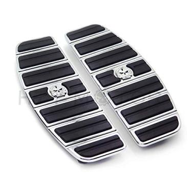 Imagem de XKH - Kit de inserção para pés de motocicletas, crânio zumbi Rider - formato D tradicional compatível com TOURING FLHT FLTR FLHR FLHS SOFTAIL FLSTC FLSTN FLSTF FLSTS [B01AVGXAFE]