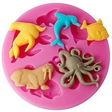 Imagem de Molde De Silicone Bichos Do Mar