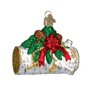 Imagem de Old World Christmas Home Gifts Ornamentos soprados de vidro para tronco de árvore de Natal