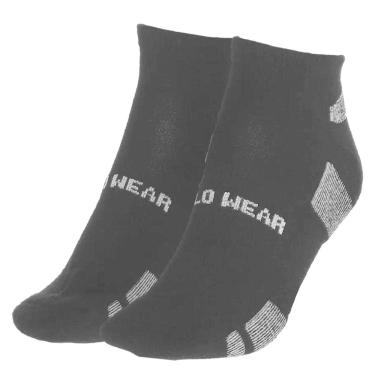 Imagem de Kit Meia 3 Pares Unissex Casual Cano Curto Em Algodão Polo Wear 004pwmc