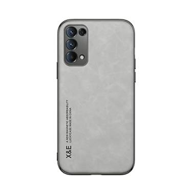 Imagem de Kepuch Silklike Capa para Oppo Reno 5 5G/Reno 5K/Find X3 Lite - Case Placa de Metal Embutida para Oppo Reno 5 5G/Reno 5K/Find X3 Lite - Cinza