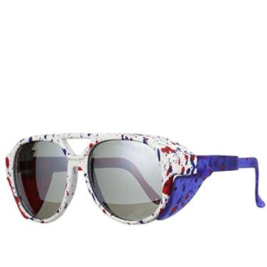 Imagem de Óculos de ciclismo polarizado masculino MTB Óculos de bicicleta UV400 Óculos de ciclismo de estrada à prova de vento Óculos de sol femininos esportivos com estojo, PV04 C8, Z