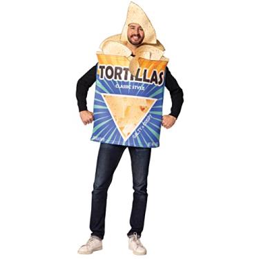 Imagem de Bolsa Tortilla Chips Fantasia de Milho Salgadinhos Comida Mexicana Taco Nachos Vestir Fantasias de Festa Cosplay Adulto, Tamanho Único
