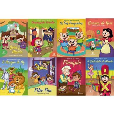 Coleção Livros Infantis Colorir Turma Da Mônica Grande C/6un