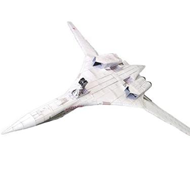Imagem de TECKEEN 1/72 Scale Tupolev Tu-160 Black Jack Bomber Model Paper Model Diecast Plane Model for Collection