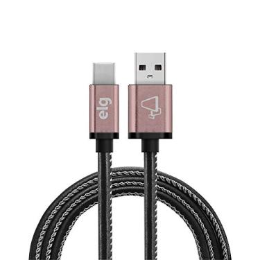 Imagem de Cabo USB Tipo-C Tecido Natural Reforcado Rosa - SKNC10BK ELG