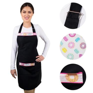 Imagem de Avental De Cozinha Com Bolso Corpo Inteiro Estampa Cupcake - Wp Connec