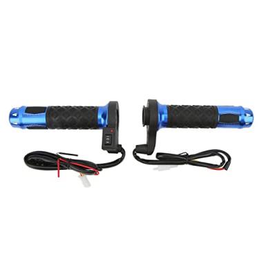 Imagem de Diydeg Pegadores elétricos quentes, 1 par de 22 mm de 22 mm de motocicleta elétrico quente aquecido, guidão de 50 a 70 °C, temperatura de 3 marchas, punhos aquecidos para guidão de motocicleta e quadriciclo