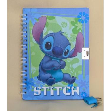 Imagem de Diário Infantil Stitch Capa Dura Com Cadeado Disney - Vmp