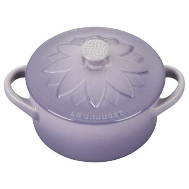 Imagem de LE CREUSET Mini cocotte redondo de grés com tampa de flor, 227 g, Provença, PG1160FL-08BP
