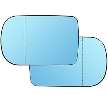 Imagem de KJWPYNF Espelho de carro de vidro para porta do passageiro do motorista espelho lateral de vidro aquecido com placa, para BMW Série 5 E39 2000-2003 Facelift 7 E38 1995-2001