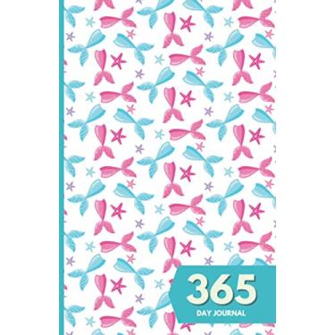 Imagem de 365 Day Journal: Unlined and Undated Daily Diary - 5.5in x 8.5in | Mermaids Pattern Cover: A whole year of daily journal ideal gift for friends and family