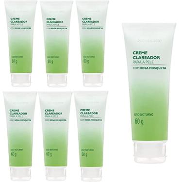 Imagem de Kit 7 Creme Clareador Para Pele Com Rosa Mosqueta 60g