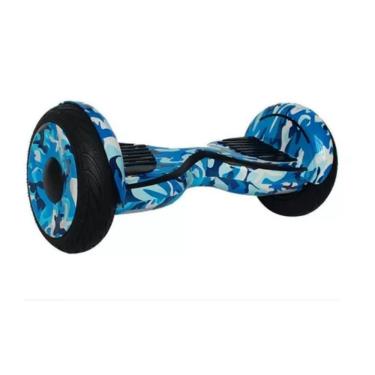 Imagem de Hoverboard Skate Elétrico 10 Led Bluetooth Azul Camuflado