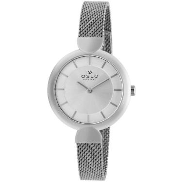 Imagem de Relógio Oslo Feminino Ref: Ofbsss9t0024 S1sx Slim Prateado