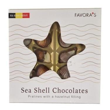 Imagem de Chocolate Belga Sea Shells C/ Recheio De Avelã Favora's 250G - Favoras