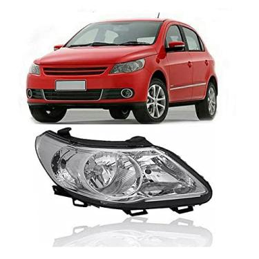 Imagem de Farol Gol Voyage Saveiro G5 2009 Em Diante Ld Duplo Com Defletor Logo V W 5U1941008 H7 H1