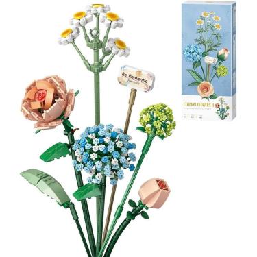 Imagem de Conjunto de blocos de construção Panegy Flower Bouquet para adultos