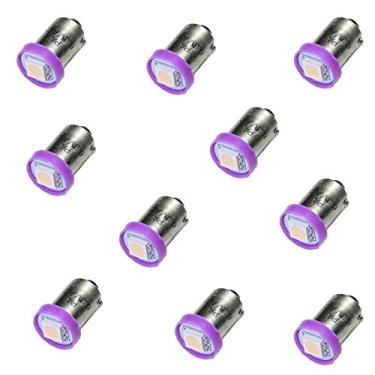 Imagem de HYUGA PA 10 peças #1893#44#47#756#1847 BA9S 1SMD LED Bayonet Pinball Lâmpada Roxa-6,3V