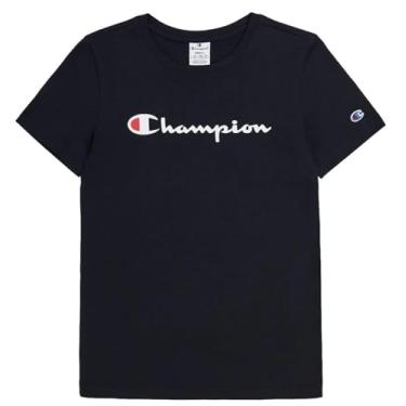 Imagem de Champion Camiseta feminina, camiseta clássica, camiseta confortável para mulheres, Script (tamanho plus size disponível), (Coleção 2024) Dark Sable Black, P