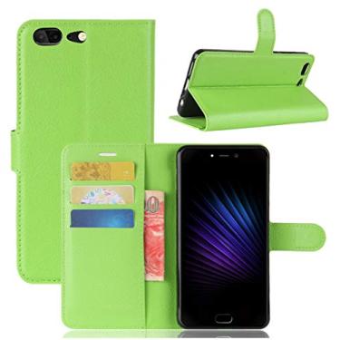 Imagem de LEAGOO T5 Capa, carteira flip de couro PU premium com compartimento para cartão, suporte e fecho magnético [capa interior TPU à prova de choque] Compatível com LEAGOO T5