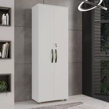 Imagem de Armário Multiuso 2 Portas Com Chave Caique - CHF - Branco
