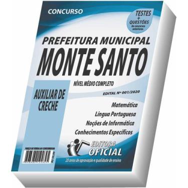 Imagem de Apostila Prefeitura De Monte Santo De Minas - Auxiliar De Creche - Cur
