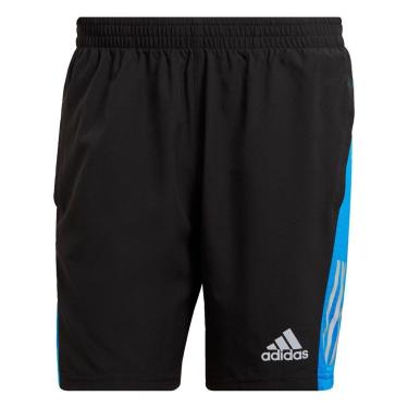 Imagem de Shorts Own the Run Adidas - Preto+Azul-Masculino