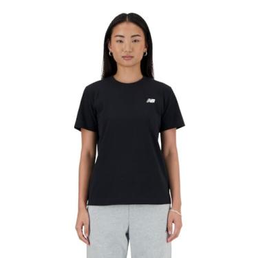 Imagem de New Balance Camiseta feminina Sport Essentials Jersey, Preto, PP