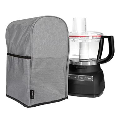 Imagem de Crutello Capa para processador de alimentos com bolsos de armazenamento para processadores grandes de 11 a 14 xícaras, serve para várias marcas