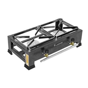 Imagem de Fogão Industrial 2 Bocas Jr Alta Pressão 20x20 com Registro Mangueira