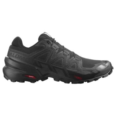 Imagem de Salomon Tênis de caminhada masculino Speedcross 6, Preto/Preto/Fantasma, 8 Wide