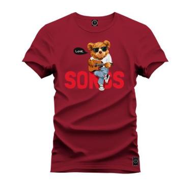 Imagem de Camiseta Unissex Algodão Macia Premium Estampada Urso Bad Boy - Nexsta