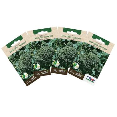 Imagem de 4X Sementes de Brócolis Ramoso Piracicaba TOPSEED